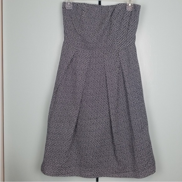 JCrew polka dot strapless dress with pockets size 2 - Picture 2 of 6